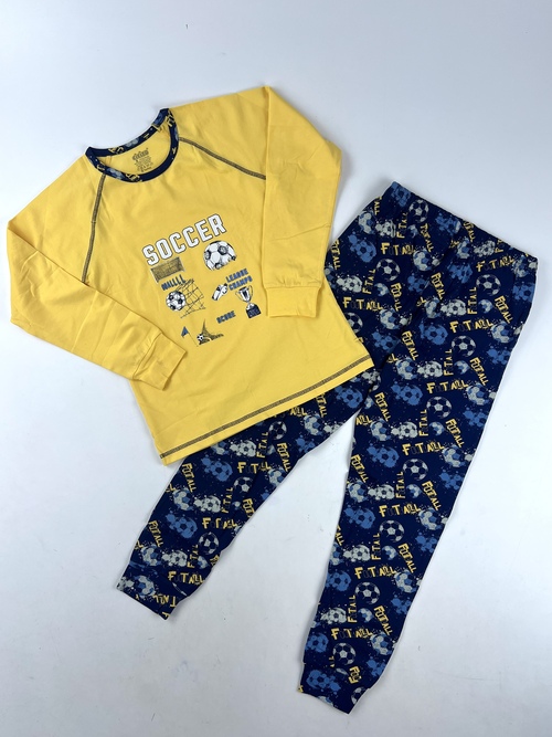 Пижама арт.9613 дл/р. мал. 8 (желтый)