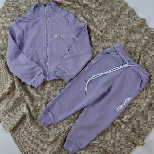 Костюм (кофта+штаны) Grow Wild арт.61686 TITO kids дев. 3-7 (сиреневый)