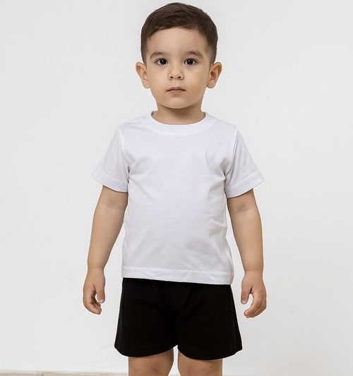 Костюм (Футболка+шорты) арт.150100 Kii Im мал/дев. 5 (белый/черный)