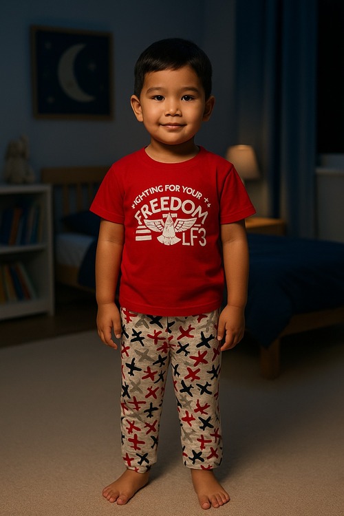 Пижама арт.9611 к/р. мал. 6 (красный)