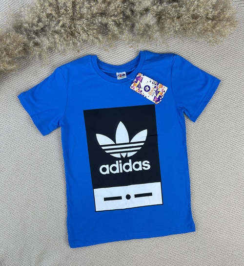 Футболка Adidas арт.660707 BIM kids мал. 9-12 (голубой)