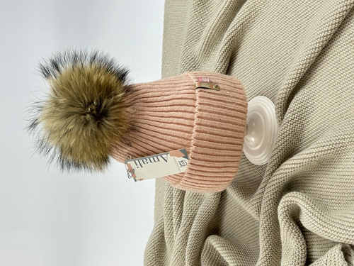 Шапка Амали мохер Ракша (персик)