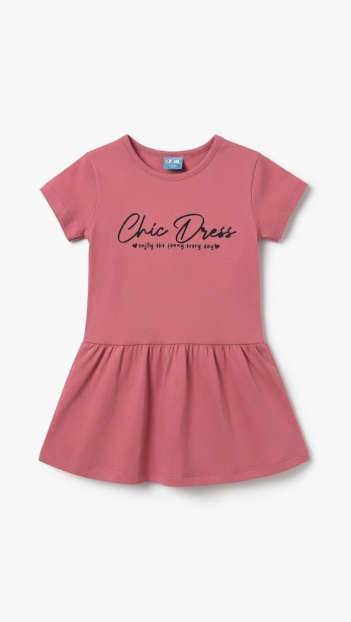 Платья Chis Dress арт.14399 CITCIT kids дев. 3-6 (темная пудра)
