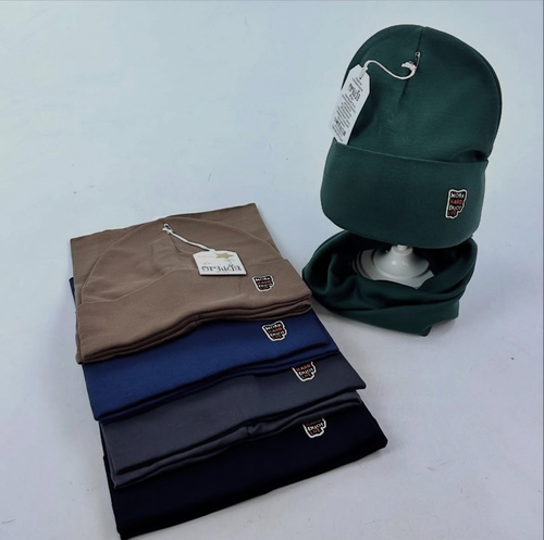 Комплект (шапка+снуд) Work hard enjoy life с/о арт.Подп-313/1 Orhida мал. 3-4 (микс)