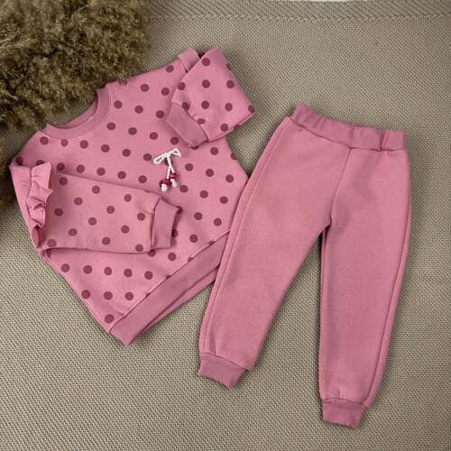 Костюм (кофта+штаны) начес арт.259296 My Bella дев. 2-5 (розовый)