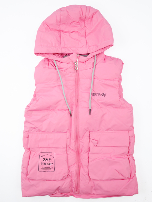 Жилет с капюшоном Z & Y арт.25121 Jyzz baby дев. 104-128 (фуксия)