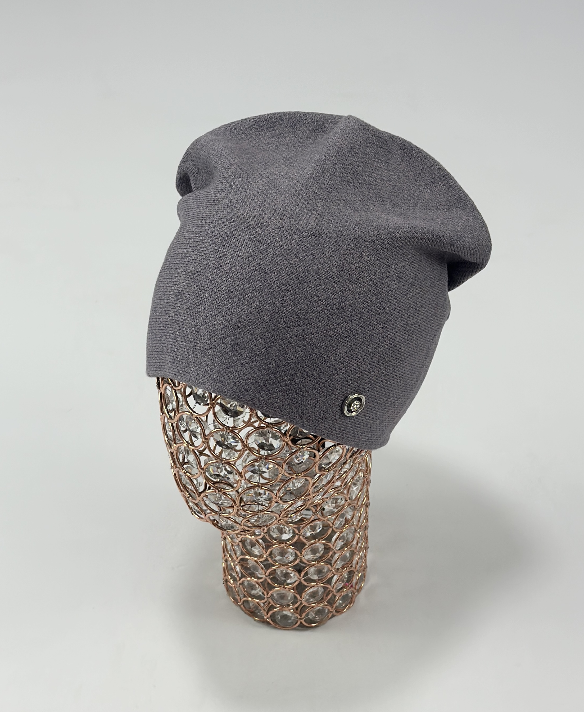 Шапка YSG арт.1066 (серо-розовый)