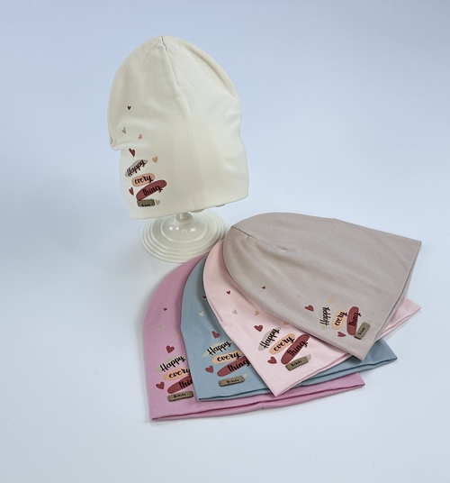 Шапка Orhida арт.Пкр-073 б/о дев. 3-4г (52-54р) (микс)