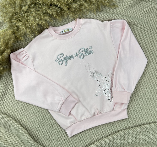 Кофта Super Star арт.6264180 ALG kids дев. 6-9 (розовый)