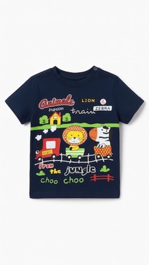 Футболка Animals арт.170702 CHASTE мал. 2-5 (темно-серый)