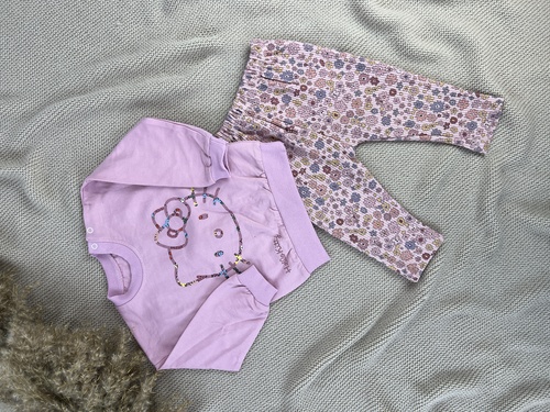 Костюм (кофта+штаны) Kitty арт.541024 Anilco дев. 6-24 (темно-пудровый)