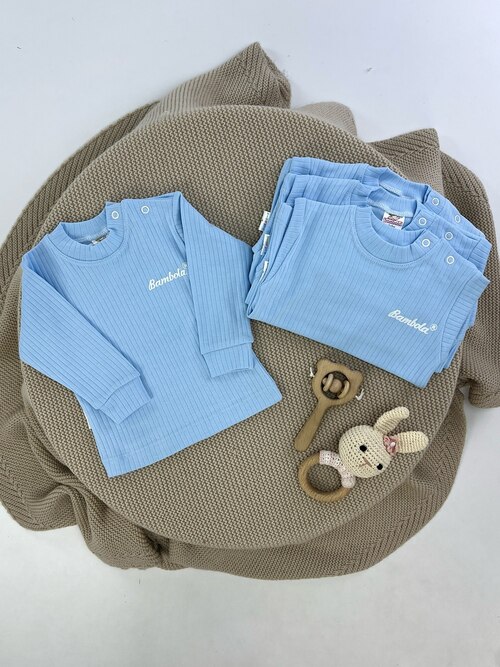 Кофта арт.62703 Bambola kids уни. 3-12 (голубой)