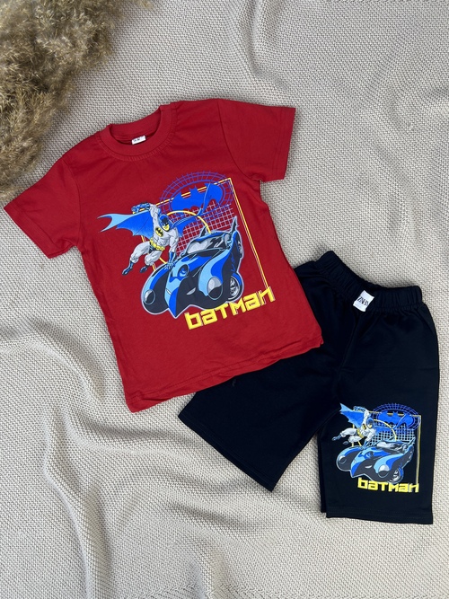 Костюм 2-ка арт.443-16 Batman мал. 3-12 (красный)
