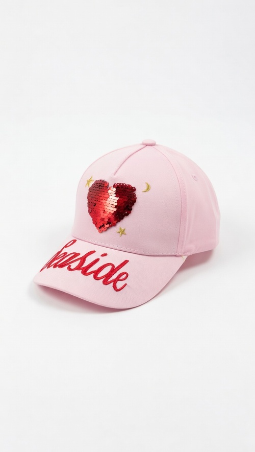 Кепка Сердце арт.PAP-13 Kiddo 54р (светло-розовый)