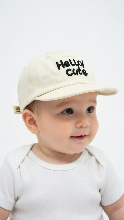 Кепка DIDICute мягк.коз арт.27014 Hello Cute мал. 48 (кремовый)