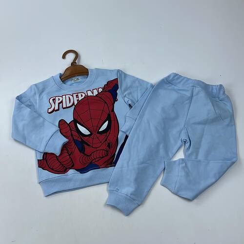 Костюм (Кофта+штаны) Человек-паук арт.800101 DassiM мал. 1-2 (голубой)