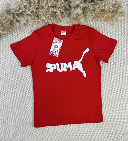 Футболка Puma арт.680720 BIM kids мал. 9-12 (красный)