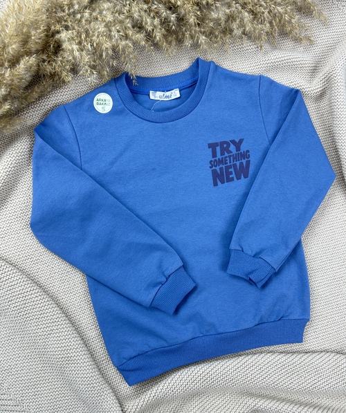 Кофта TRY something NEW арт.2260007 ALG kids мал. 6-9 (синий)