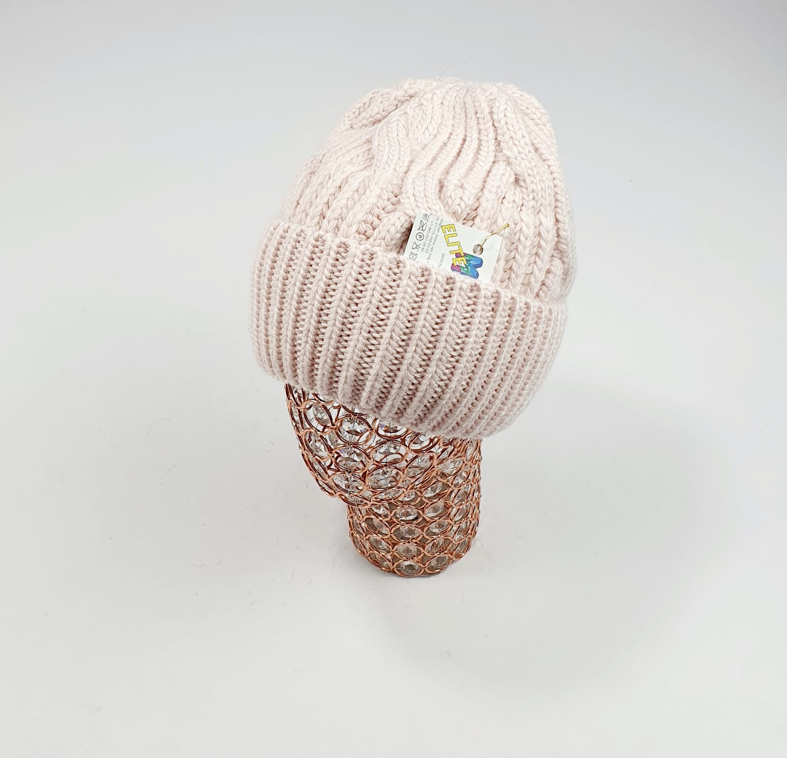 Шапка Март крупновяз. Каппа (пудра)