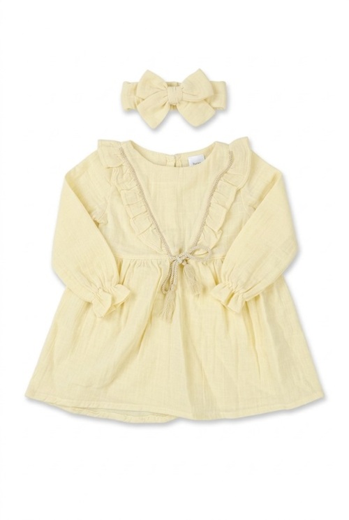 Платье арт.2507 д/р дев. 2-5 (молочный)