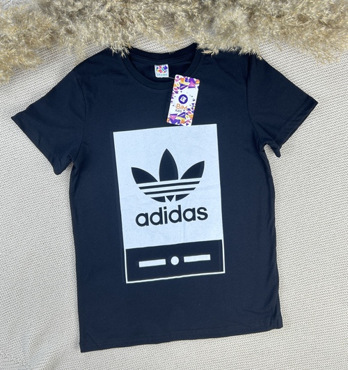 Футболка Adidas арт.660707 BIM kids мал. 9-12 (черный)