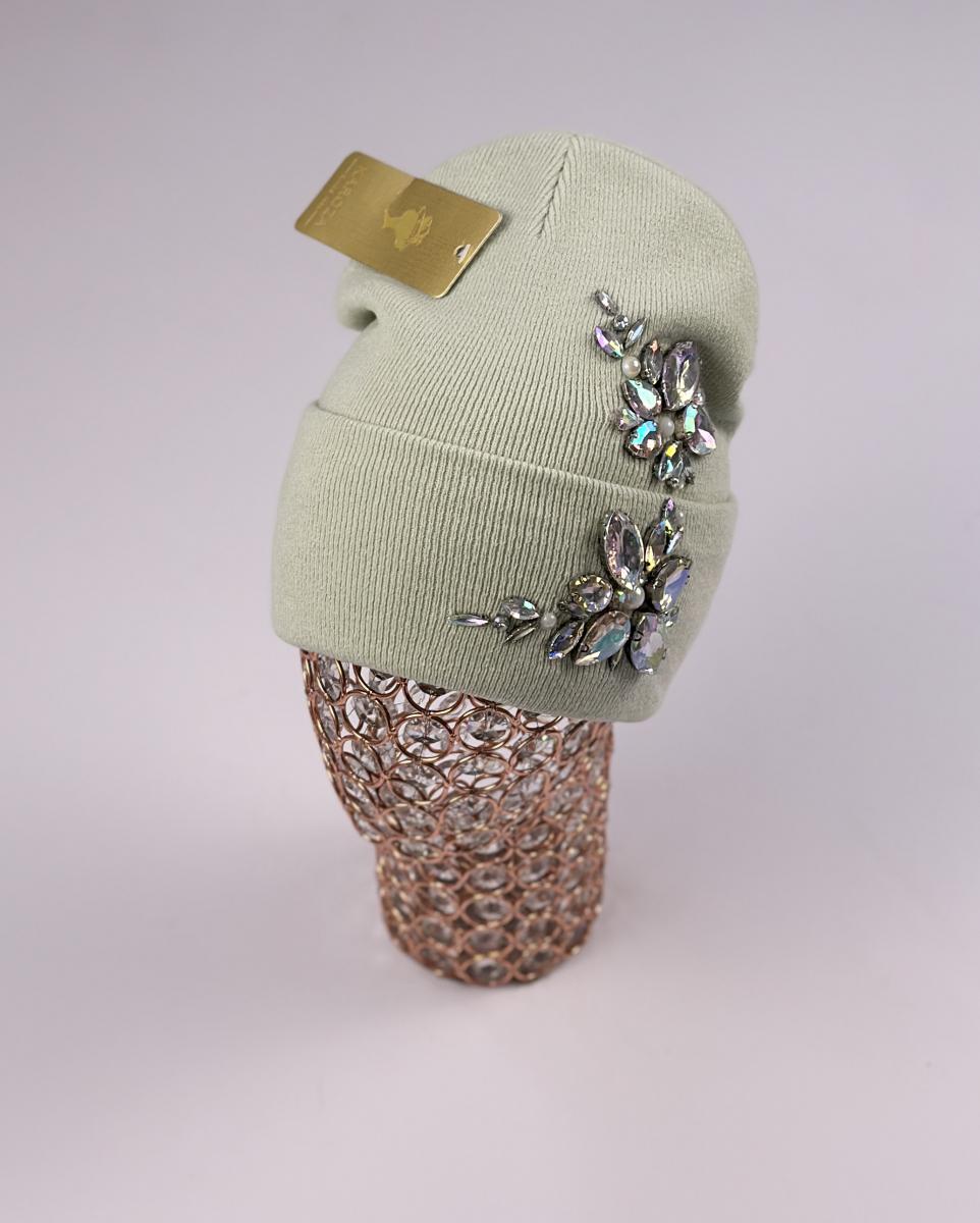 Шапка Кароза Хейсон Двойной цветок (т.мятный)