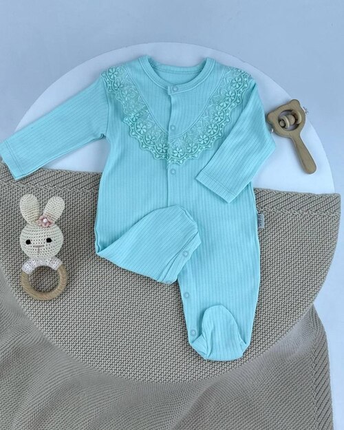 Комбинезон арт.24135 Findik baby дев. 3-9 (мятный)