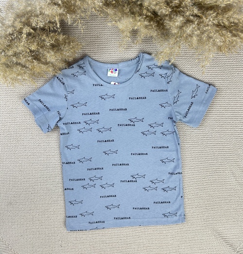 Футболка PAUL&SHAR арт.63318 Bim kids мал. 5-8 (серый)