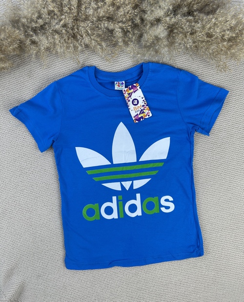 Футболка Adidas арт.660708 BIM kids мал. 9-12 (голубой)