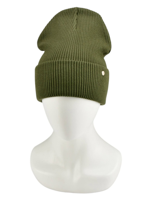 Шапка двойная с/о арт.14-2 TRENDY жен. 56-58 (хаки)