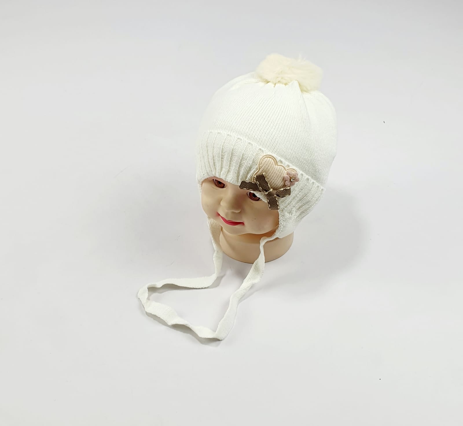 Шапка малютка арт.1014 (молочный)