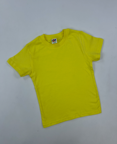 Футболка однотонный арт.110825 BIM kids уни. 5-8 (бледно-желтый)