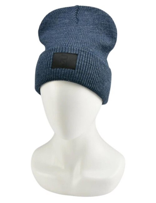 Шапка двухслойная кругловязаная Кеннеди арт.46006 REGARZO муж. 56-60 (джинсовый)