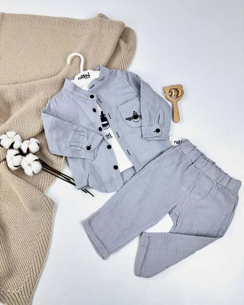 Костюм 3-ка арт.1963 мал. 9-24 (серый)