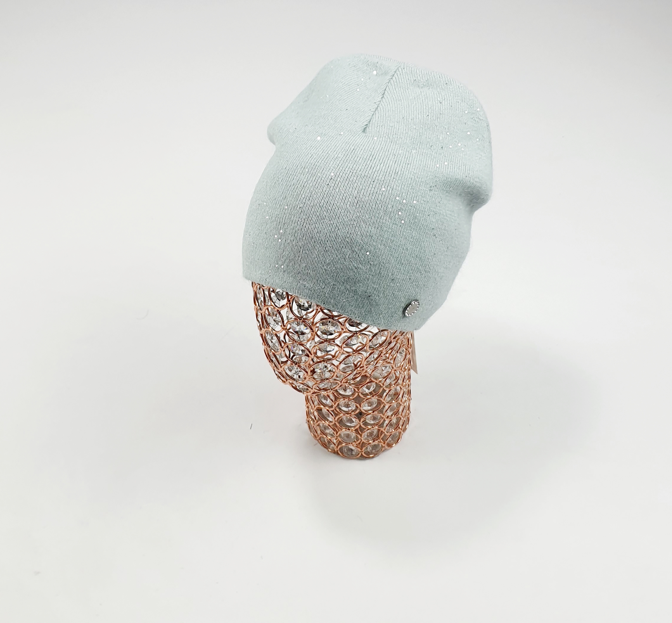 Шапка Катрин Блеск (серо-зеленый)