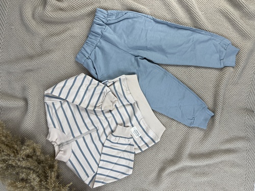 Костюм (кофта+штаны) арт.25609 Mina Mino мал. 2-5 (бежевый/голубой)