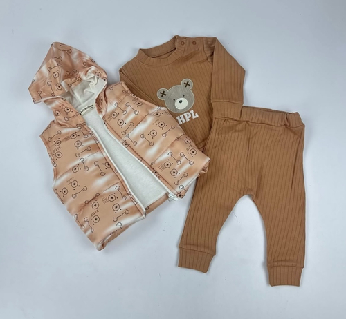 Костюм 3-ка арт.5110 дев. 6-18 (коричневый)