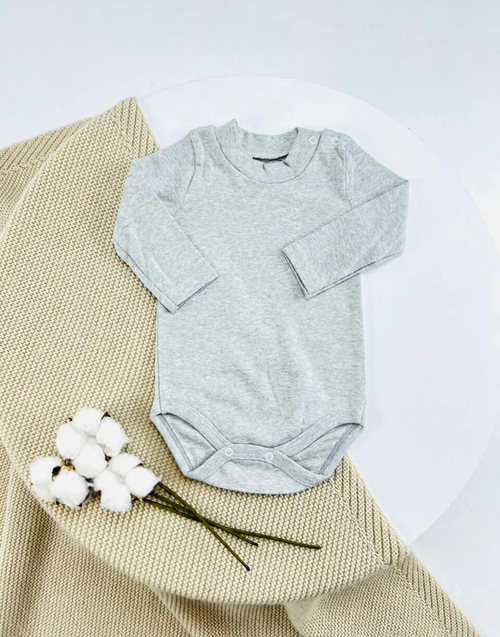 Боди арт.FB-1845 мал/дев. д/р 3-24 (серый)