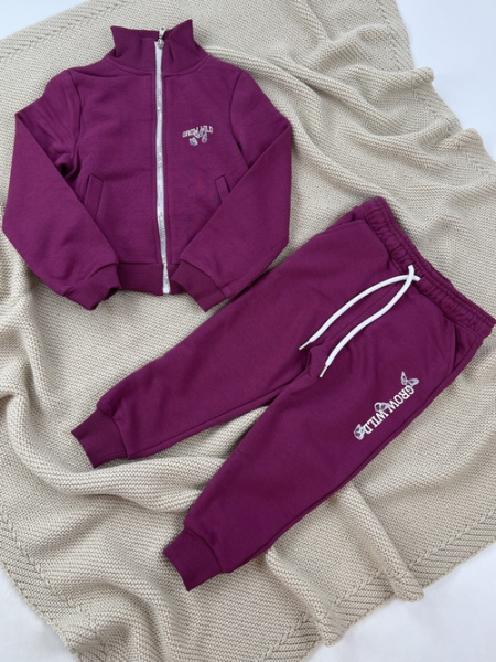 Костюм (кофта+штаны) Good Vides арт.61682 TITO kids дев. 3-7 (фуксия)