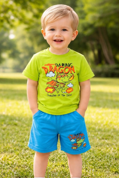 Полотенце-уголок с варежкой Жираф арт.539720 Gulunce уни. (молочный/коричневый)