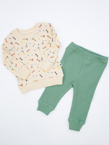 Костюм 2-ка арт.246554 дев. 3-12 (оливка) 