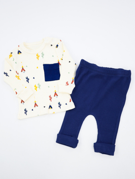 Костюм 2-ка арт.252234 мал.дев. 3-12 (т.синий) 