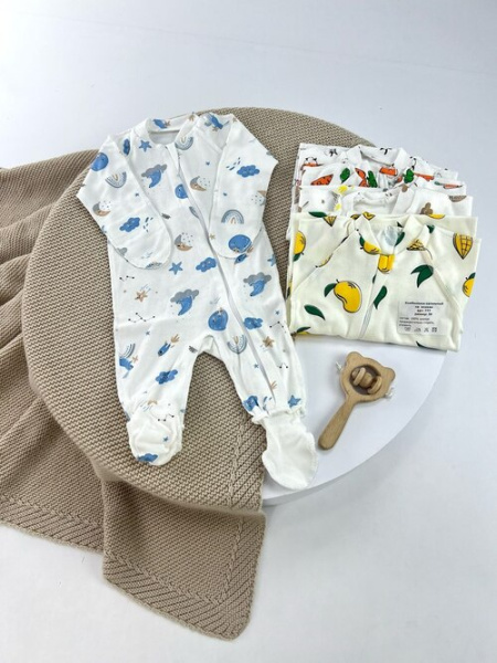 Комбинезон на молнии арт.777 TM Bebek р.62 (микс)