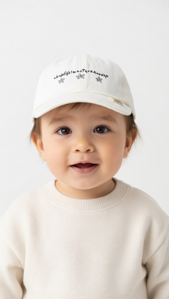 Кепка Цветочки-3 арт.2790 DIDICute уни. 50 (белый)