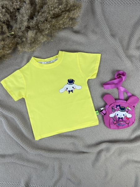 Футболка+сумка SPECIADDAY арт.63301 Q.M.Y дев. 2-6 (желтый)