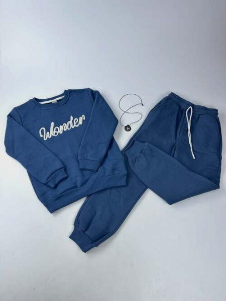 Комплект (кофта+штаны) начес арт.536993 Civicti мал. 7-10 (синий)