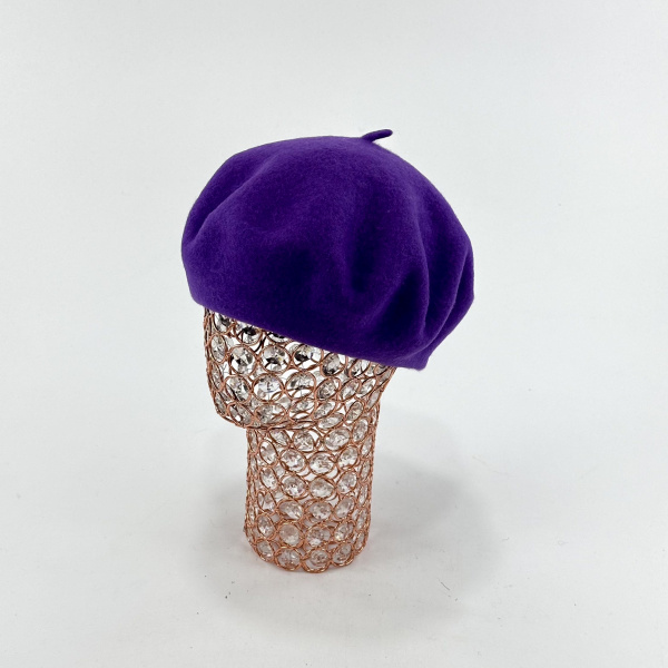 Берет Китай арт.204-1 жен. 56-58 (фиолетовый)