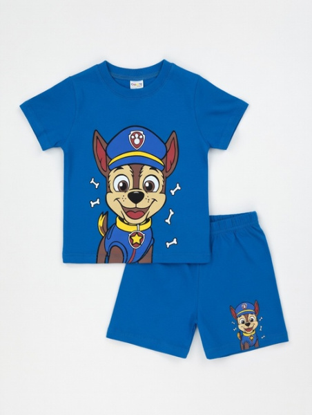 Костюм (футболка+шорты) Щенячий патруль арт.251068 CHASTE мал. 1-4 (синий)