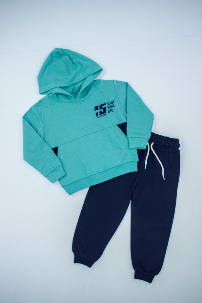 Костюм (кофта+штаны) арт.3133 Mixima kids мал. 3-6 (мятный)