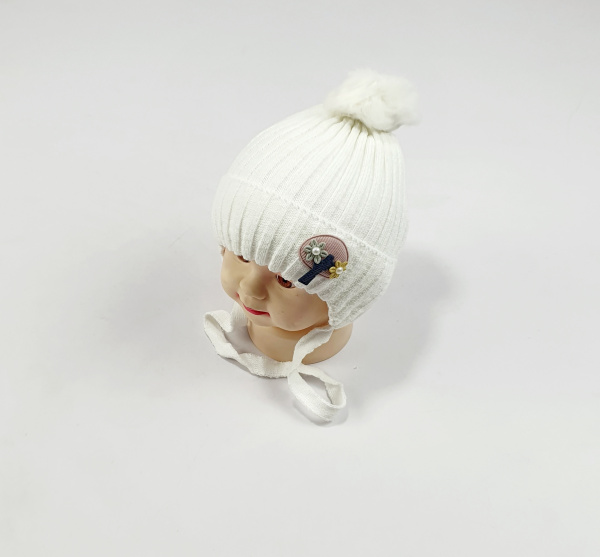 Шапка малютка арт.1011 (молочный)